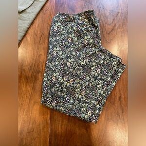 J. Jill Floral Pattern Chino Pants